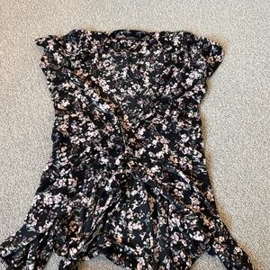 Dynamite floral wrap dress size small